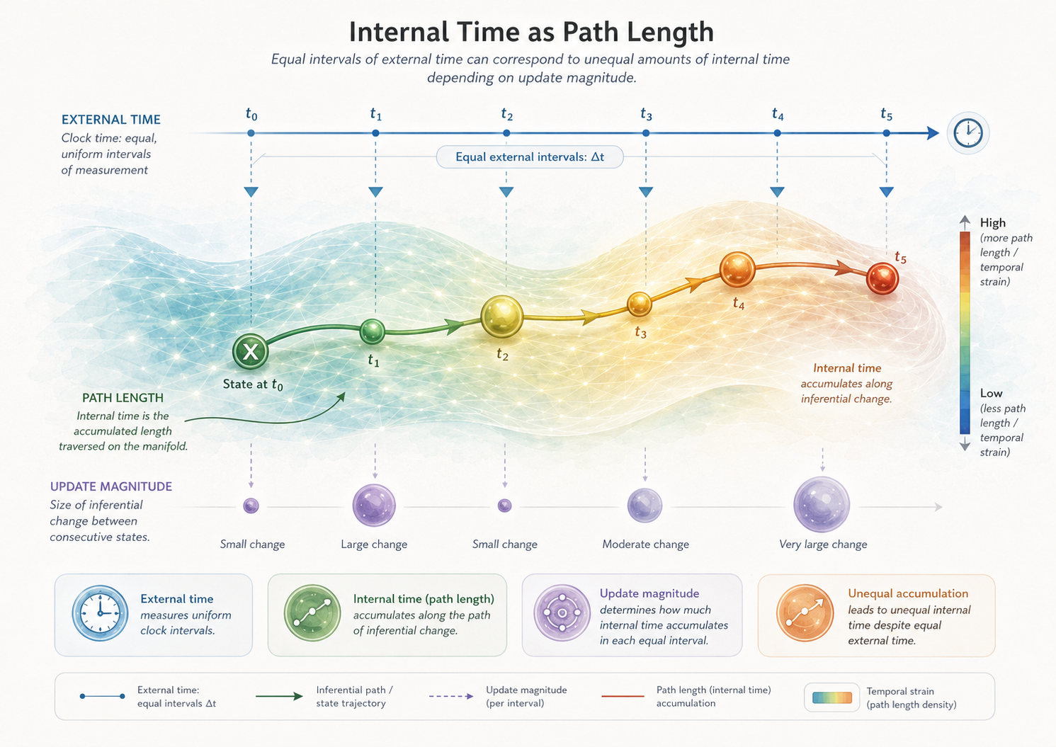 Internal time as path length
